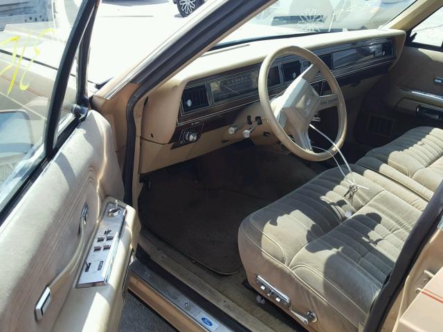 1FABP43F1FZ138314 - 1985 FORD LTD CROWN BEIGE photo 9