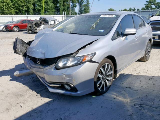 2HGFB2F90FH523322 - 2015 HONDA CIVIC EXL 银色 照片 2