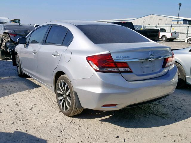 2HGFB2F90FH523322 - 2015 HONDA CIVIC EXL 银色 照片 3