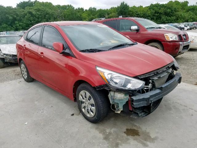 KMHCT4AE1GU977796 - 2016 HYUNDAI ACCENT SE RED photo 1