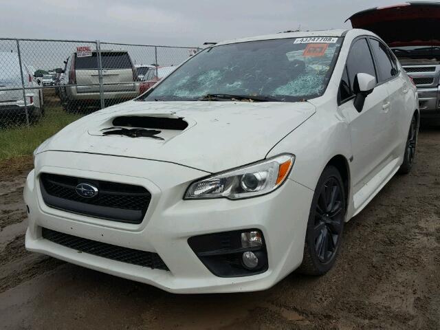 JF1VA1D69F9807182 - 2015 SUBARU WRX PREMIU WHITE photo 2