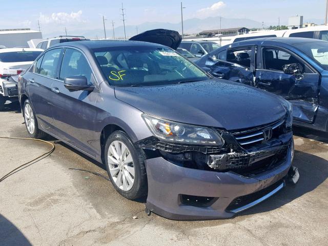 1HGCR3F88DA016420 - 2013 HONDA ACCORD EXL CHARCOAL photo 1