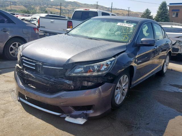 1HGCR3F88DA016420 - 2013 HONDA ACCORD EXL CHARCOAL photo 2