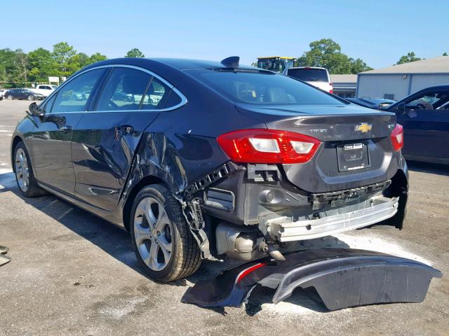 1G1BF5SM8H7114635 - 2017 CHEVROLET CRUZE PREM GRAY photo 3