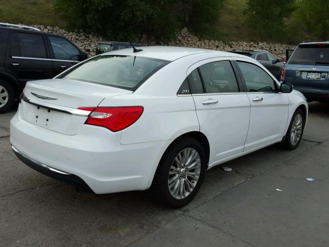 1C3CCBCG4CN106326 - 2012 CHRYSLER 200 LIMITE WHITE photo 4