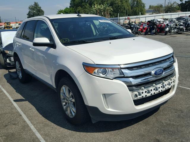 2FMDK3JC0DBB64032 - 2013 FORD EDGE SEL WHITE photo 1