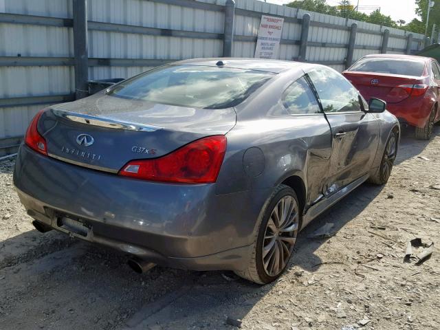 JN1CV6EL0BM260451 - 2011 INFINITI G37 GRAY photo 4