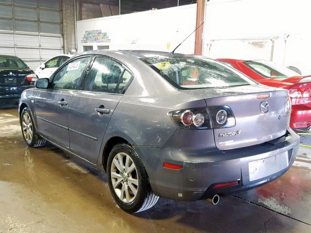 JM1BK12F271638233 - 2007 MAZDA 3 I GRAY photo 3