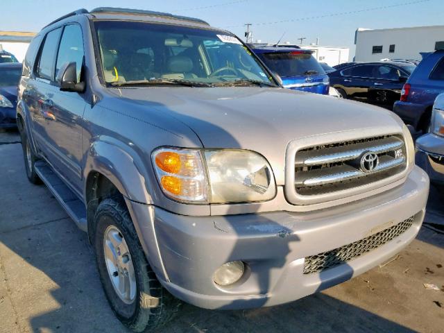 5TDZT38A71S018703 - 2001 TOYOTA SEQUOIA LI GRAY photo 1