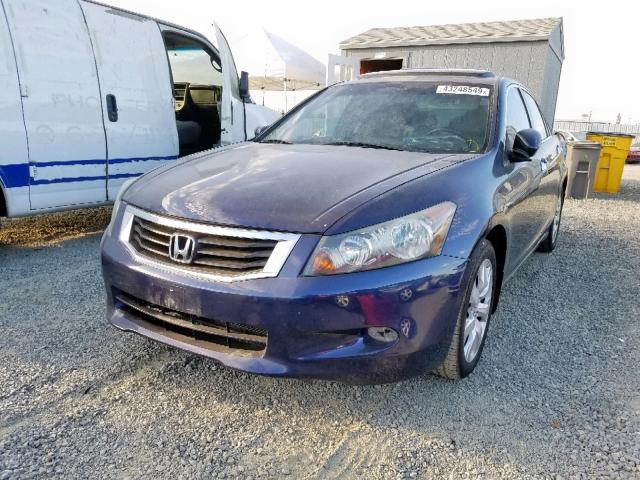 1HGCP368X8A020089 - 2008 HONDA ACCORD EXL BLUE photo 2