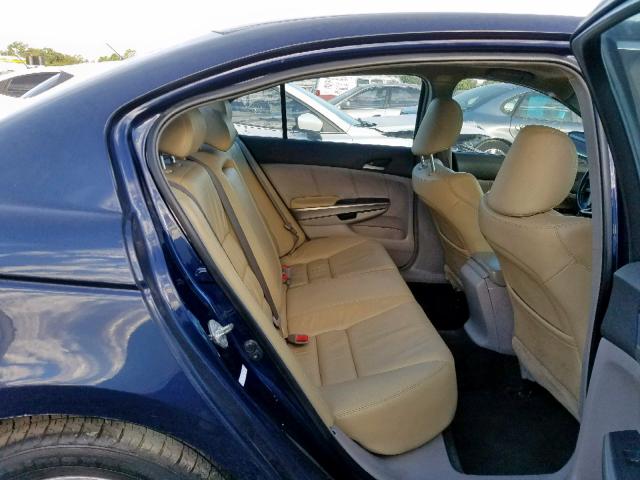 1HGCP368X8A020089 - 2008 HONDA ACCORD EXL BLUE photo 6