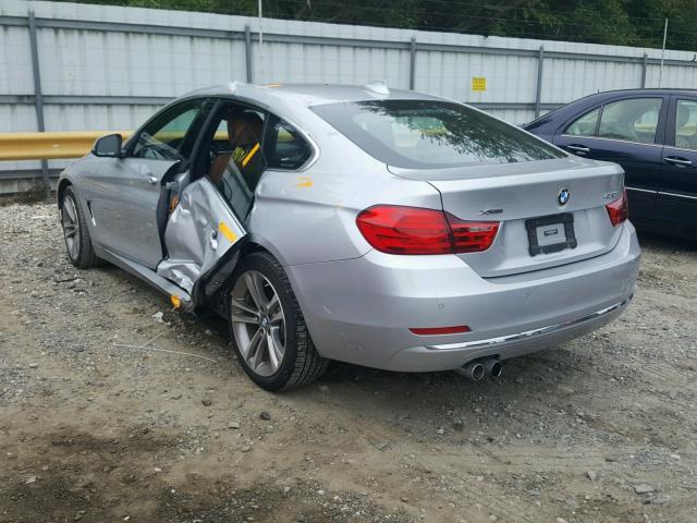 WBA4F9C54HG792522 - 2017 BMW 430XI GRAN SILVER photo 3