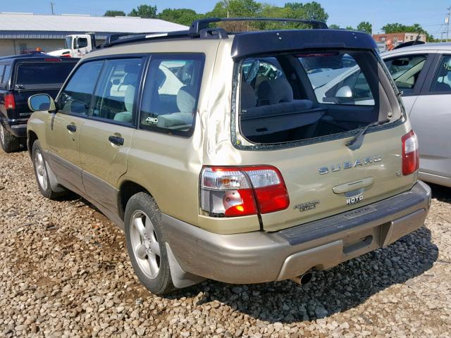 JF1SF65571H742774 - 2001 SUBARU FORESTER S GOLD photo 3