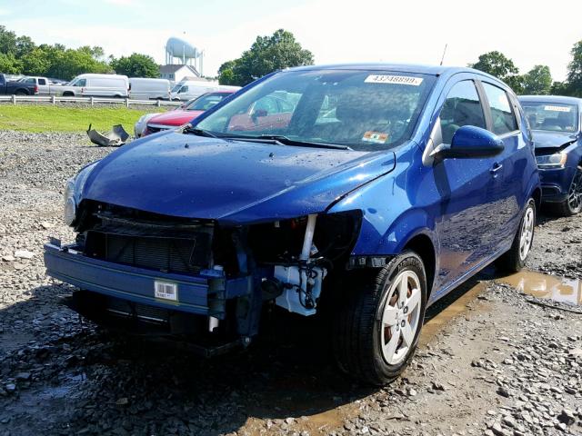 1G1JA6SG1D4223718 - 2013 CHEVROLET SONIC LS BLUE photo 2