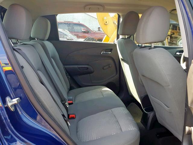 1G1JA6SG1D4223718 - 2013 CHEVROLET SONIC LS BLUE photo 6