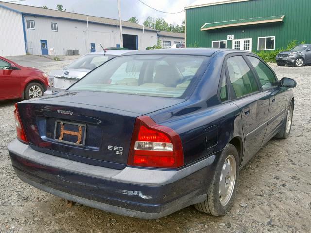 YV1TS92D421251235 - 2002 VOLVO S80 BLUE photo 4