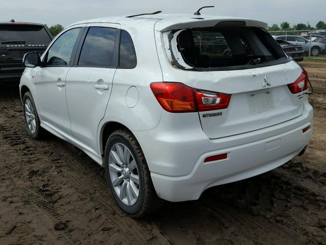 JA4AP4AU4BZ022181 - 2011 MITSUBISHI OUTLANDER WHITE photo 3