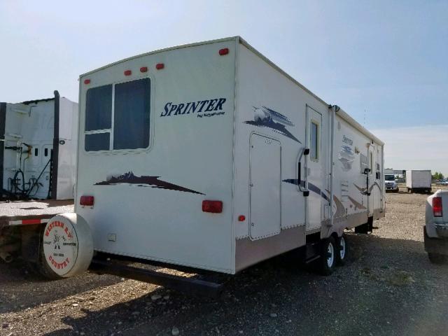 4YDT3112671533966 - 2007 KEYSTONE SPRINTER WHITE photo 4