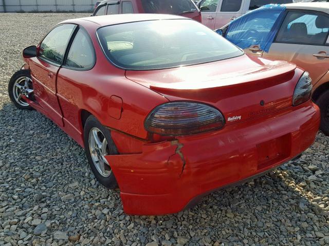 1G2WP12K5YF100117 - 2000 PONTIAC GRAND PRIX RED photo 3