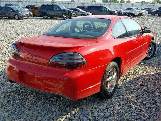 1G2WP12K5YF100117 - 2000 PONTIAC GRAND PRIX RED photo 4