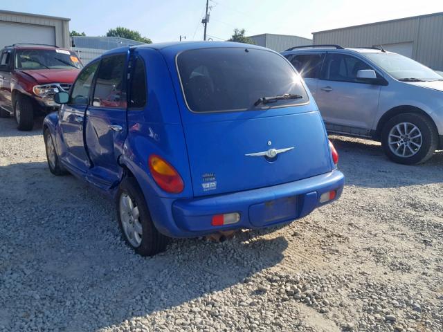 3C4FY58B13T654812 - 2003 CHRYSLER PT CRUISER BLUE photo 3