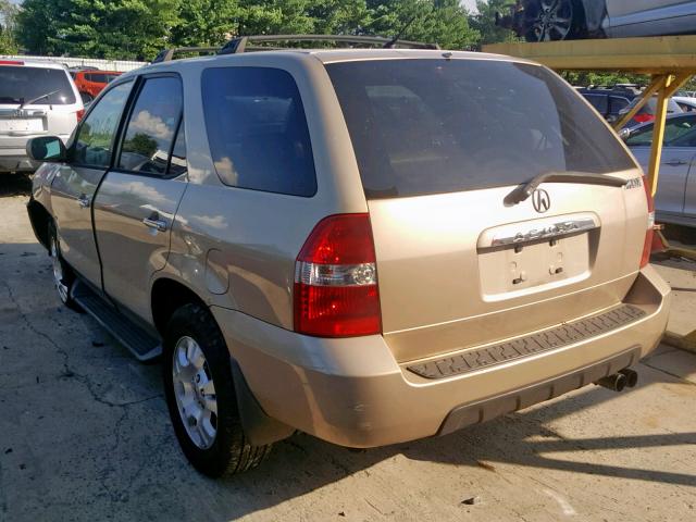 2HNYD18421H537979 - 2001 ACURA MDX GOLD photo 3