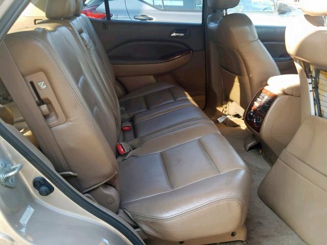 2HNYD18421H537979 - 2001 ACURA MDX GOLD photo 6