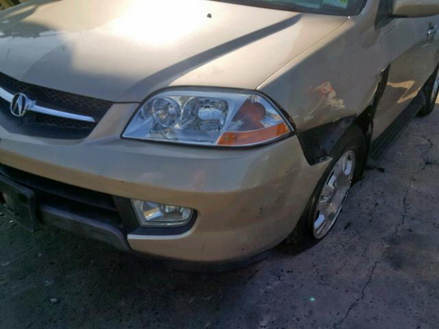 2HNYD18421H537979 - 2001 ACURA MDX GOLD photo 9