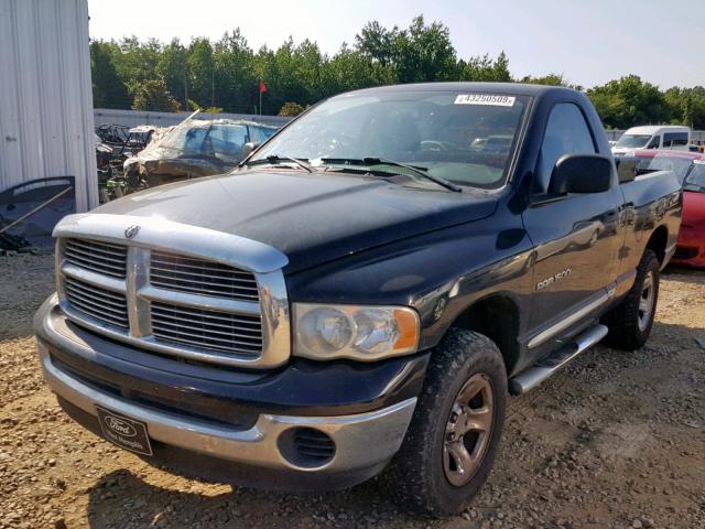 1D7HA16KX5J640481 - 2005 DODGE RAM 1500 S BLACK photo 2