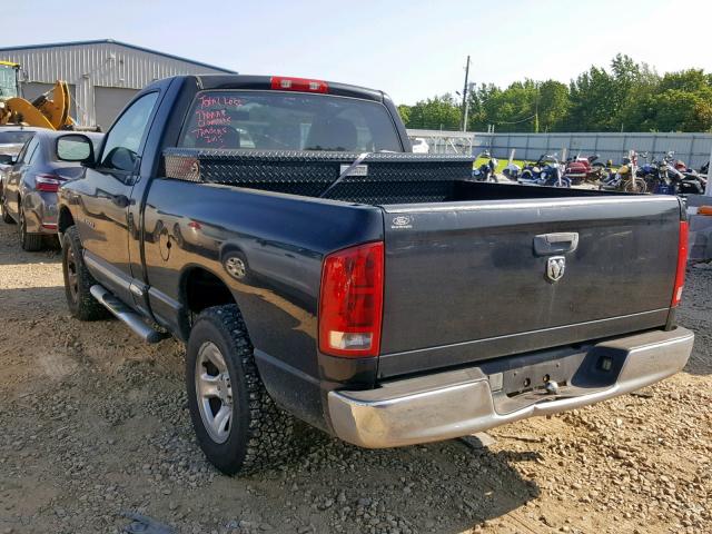 1D7HA16KX5J640481 - 2005 DODGE RAM 1500 S BLACK photo 3