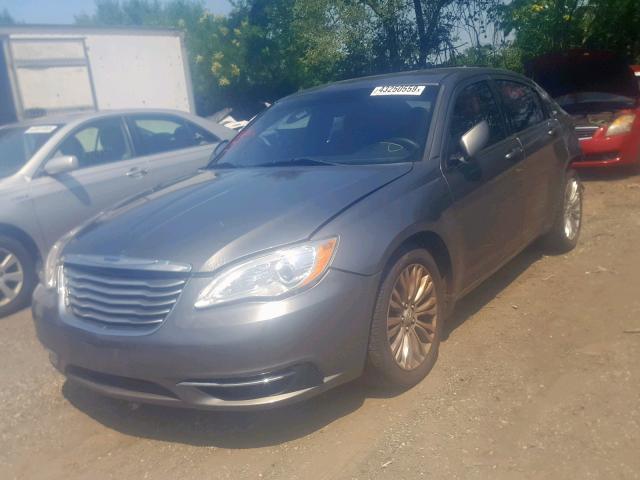 1C3CCBAB9CN155402 - 2012 CHRYSLER 200 LX GRAY photo 2