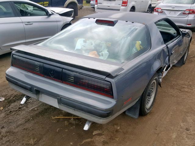 1G2FX87H3GN210352 - 1986 PONTIAC FIREBIRD S CHARCOAL photo 4