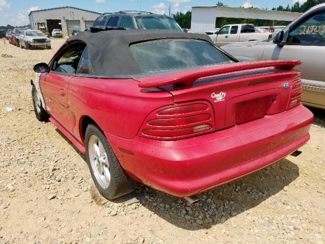 1FALP45T5SF196574 - 1995 FORD MUSTANG GT RED photo 3