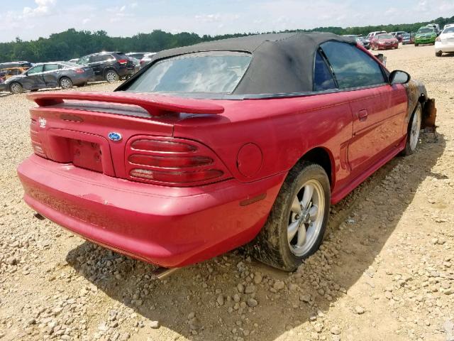 1FALP45T5SF196574 - 1995 FORD MUSTANG GT RED photo 4