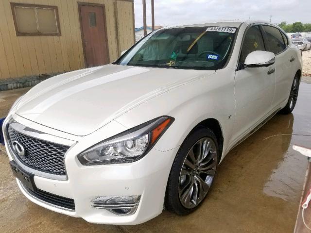 JN1BY1PP1JM330527 - 2018 INFINITI Q70L 3.7 L WHITE photo 2