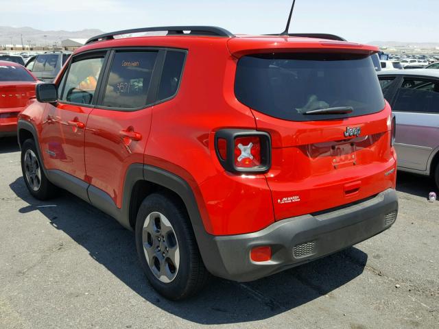 ZACCJAAB8JPG79382 - 2018 JEEP RENEGADE S RED photo 3