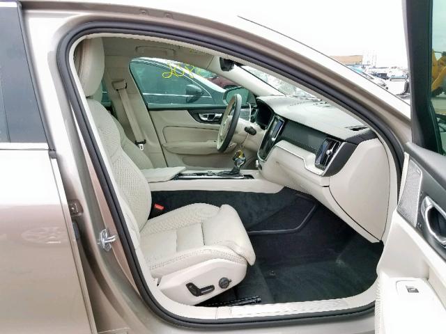 7JRA22TL1KG000715 - 2019 VOLVO S60 T6 TAN photo 5