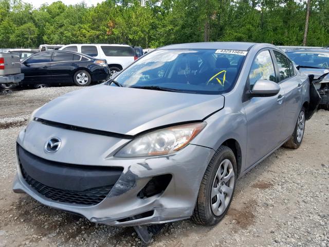 JM1BL1UF9C1582134 - 2012 MAZDA 3 I SILVER photo 2