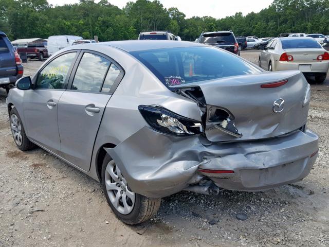 JM1BL1UF9C1582134 - 2012 MAZDA 3 I SILVER photo 3