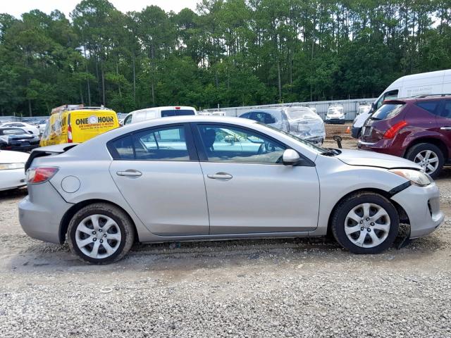 JM1BL1UF9C1582134 - 2012 MAZDA 3 I SILVER photo 9