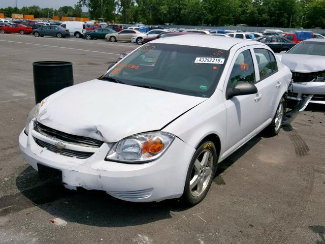 1G1AT58H497262703 - 2009 CHEVROLET COBALT LT WHITE photo 2