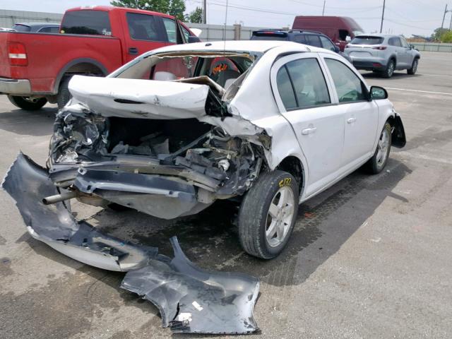 1G1AT58H497262703 - 2009 CHEVROLET COBALT LT WHITE photo 4