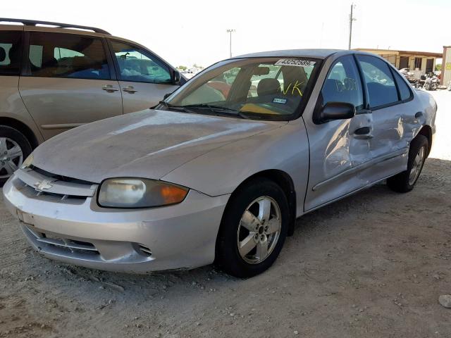 1G1JF52F657111290 - 2005 CHEVROLET CAVALIER L SILVER photo 2