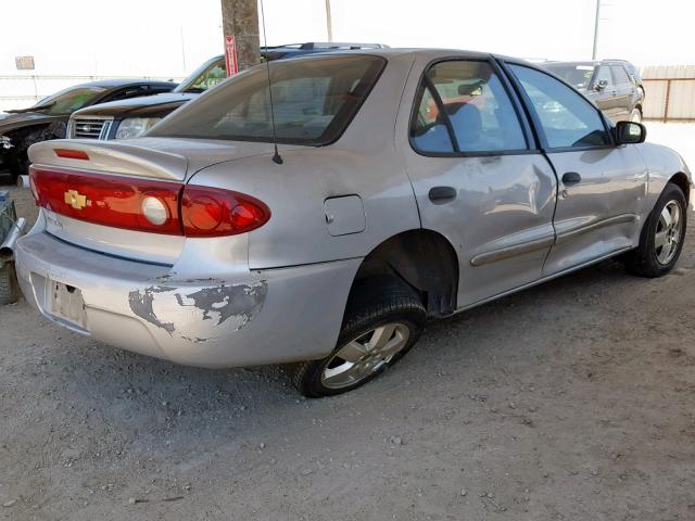 1G1JF52F657111290 - 2005 CHEVROLET CAVALIER L SILVER photo 4