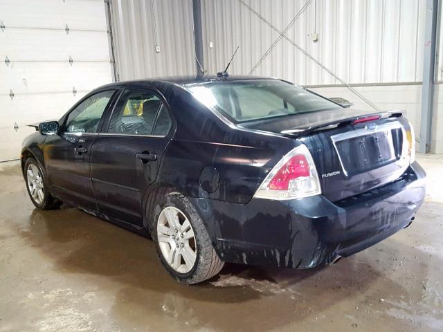 3FAHP08109R150303 - 2009 FORD FUSION SEL BLACK photo 3