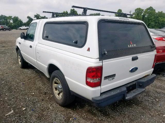 1FTYR10D18PA44609 - 2008 FORD RANGER WHITE photo 3