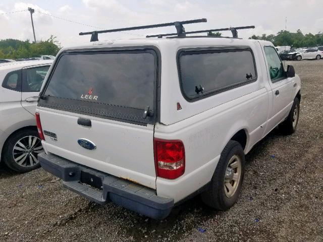 1FTYR10D18PA44609 - 2008 FORD RANGER WHITE photo 4