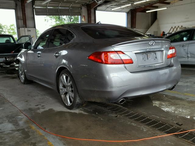 JN1BY1AP1CM331561 - 2012 INFINITI M37 GRAY photo 3