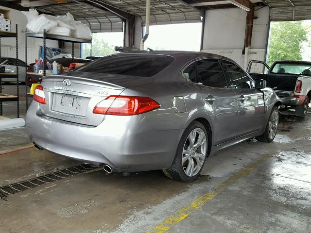 JN1BY1AP1CM331561 - 2012 INFINITI M37 GRAY photo 4