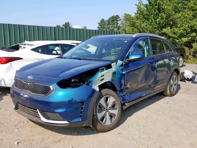 KNDCB3LC2K5224746 - 2019 KIA NIRO FE BLUE photo 2